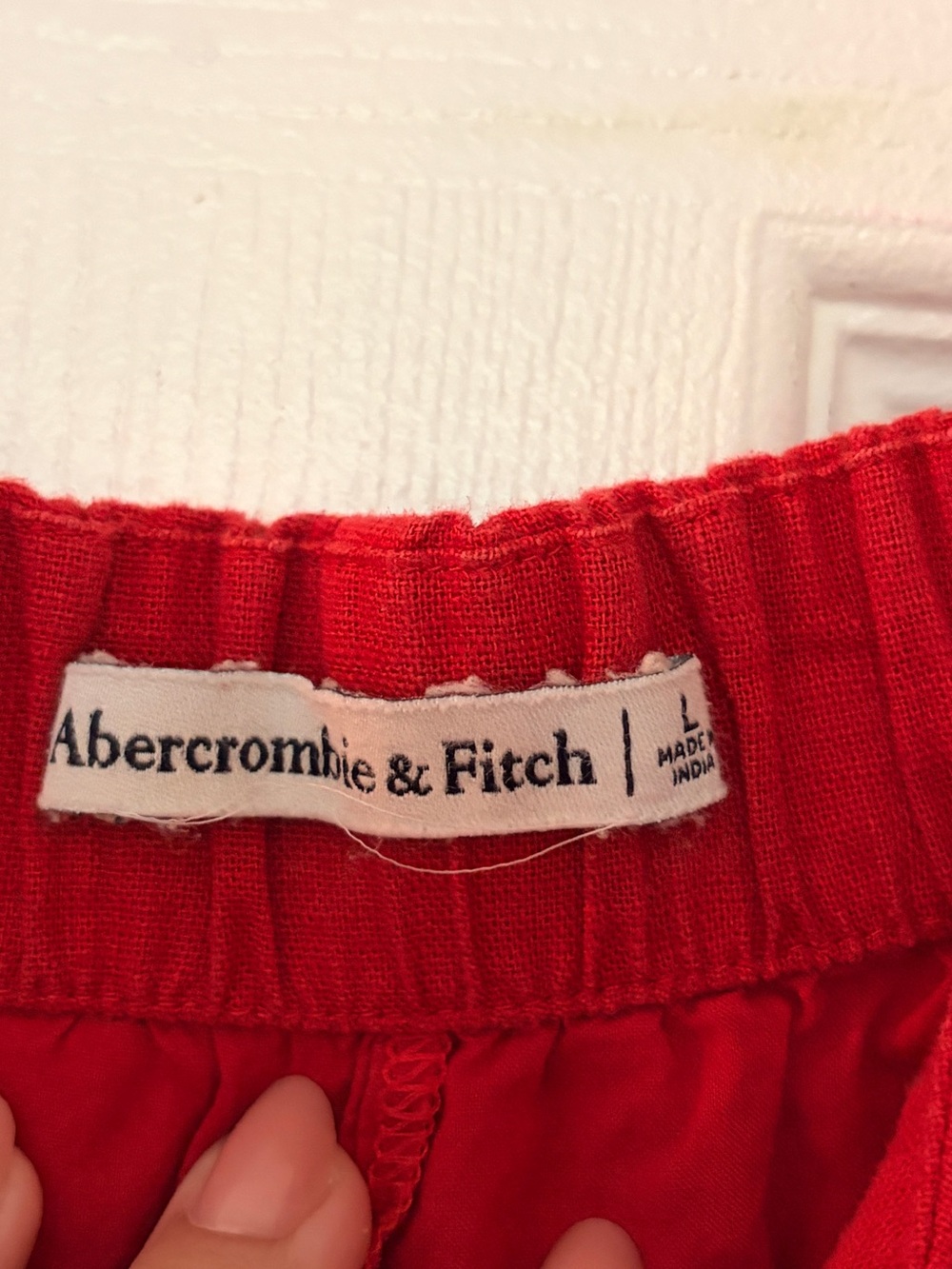 Abercrombie & Fitch Red Spaghetti-Strap Side-Button Mini Dress - Picture 5 of 6